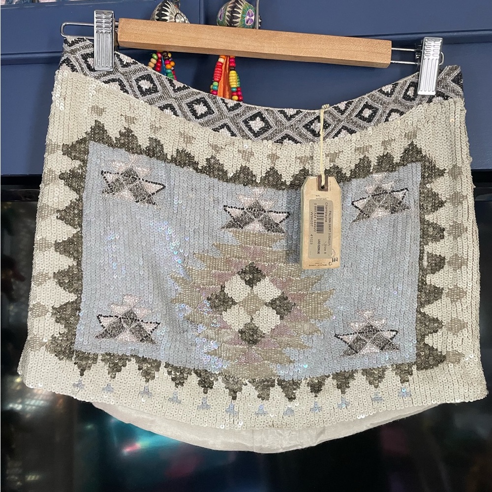 All Saint Paloma sequin mini skirt UK 8 / US 4 BNWT